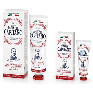 Toothpaste pasta del capitano 1905 original recipe 75ml 25ml 💥สินค้าหมดอายุ 10/22-02/23 💥 ขอลูกค้าที่รับได้นะคะ