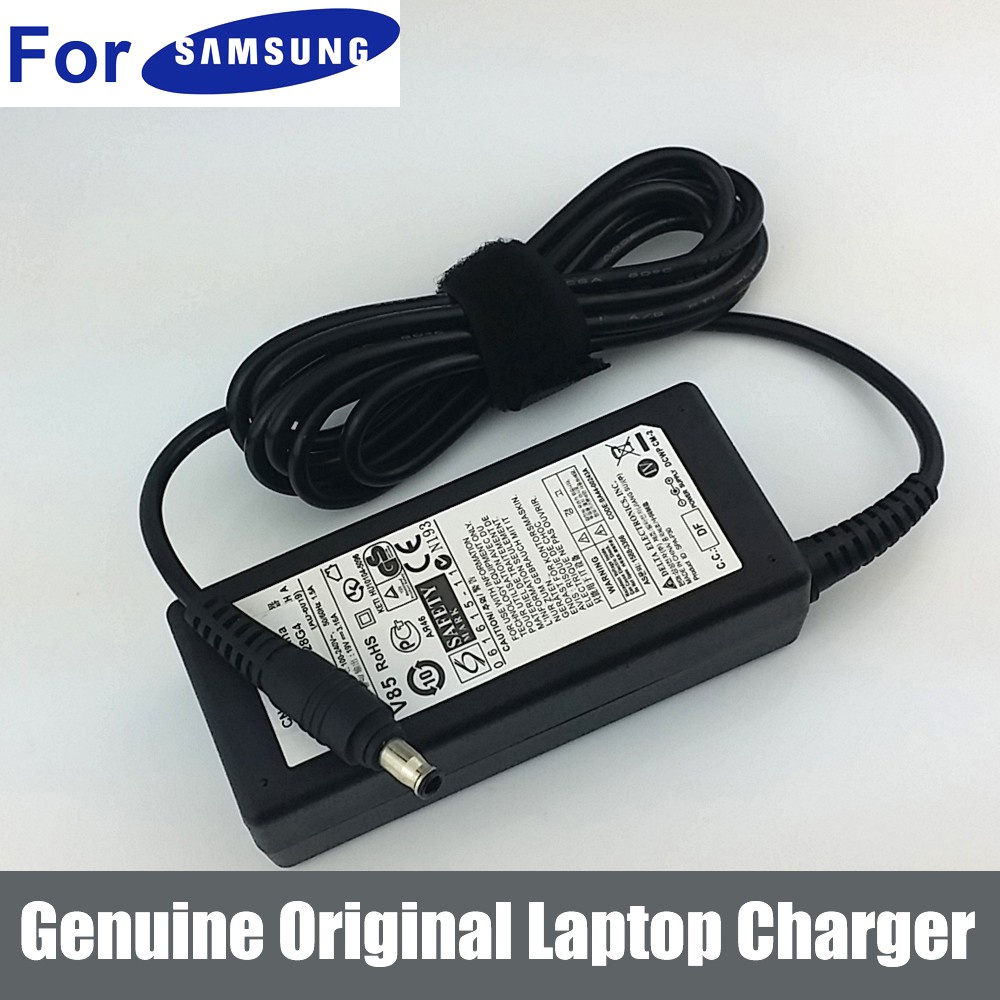 คอมพิวเตอร์และอุปกรณ์เสริม✆สายชาร์จโน๊ตบุ๊คSamsung Adapter 19V 3.16A (5.5 x 3.0mm) AC Power Supply Charger Adapter For S