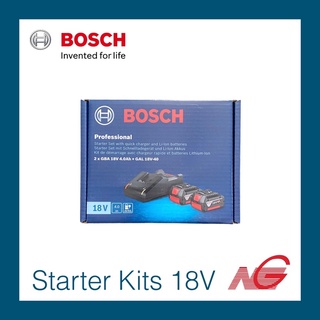 ชุด แบตเตอรี่ BOSCH 18V 4.0Ah + แท่นชาร์จ 1600A019S0