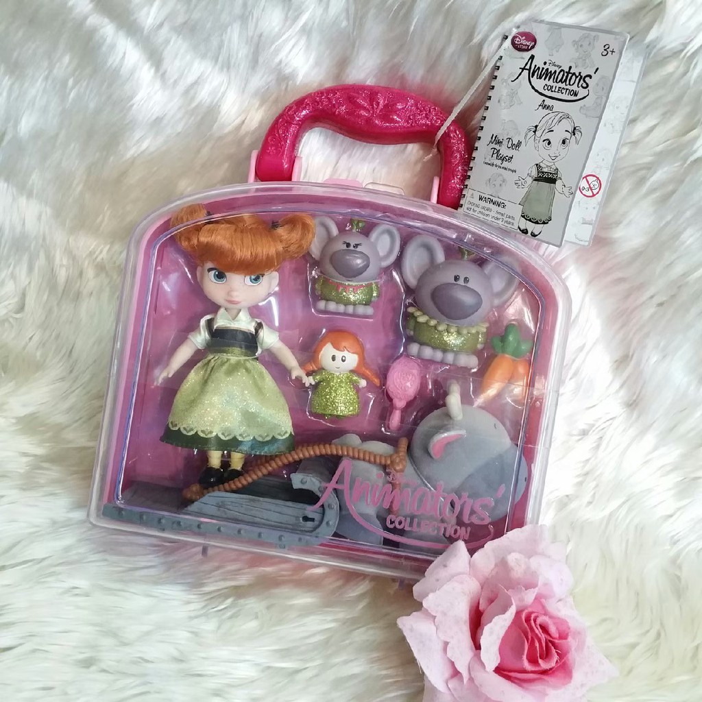 5" Disney Store Mini Animator Collection Doll Forzen - Anna Doll ตุ๊กตา มินิ แอนนิเมเตอร์ โฟรเซ่น แอนนา