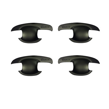 เบ้ามือเปิดประตู NISSAN MARCH ดำด้าน ( 4 ชิ้น )