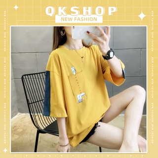 QKshop เสื้อแฟชั่นเกาหลี 🌈 น่ารักมาก สีสันสดใส ✨ ราคาเป็นมิตรกับสาวๆ ⚡️ ต้องโดนแล้ว 🍋