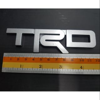 Logo Trd งานเหล็ก 12×3.5cm