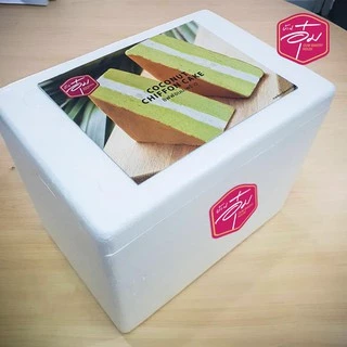 เซ็ทชิฟฟ่อนมะพร้าวล้วน 15 ชิ้น ราคา 490 บาท
