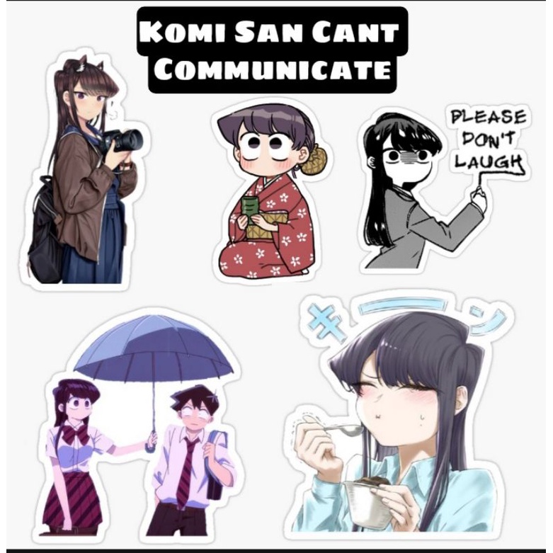 สติ๊กเกอร์ Komi San Cant Communicate สําหรับบันทึก