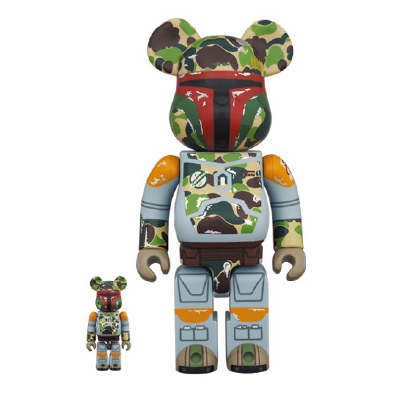 ของแท้💯 BE@RBRICK BAPE(R) BOBA FETT 100％ & 400％ สามารถผ่อนชำระ 0% 10เดือน