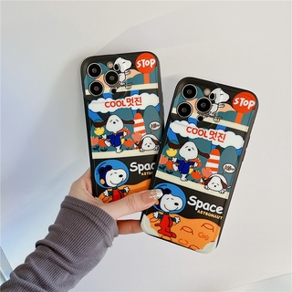 เคสซิลิโคน iPhone 14 Pro Max iPhone 13 Pro Max iPhone 12 Pro Max iPhone 11 Cartoon Cool Snoopy สนูปปี้ Silicone Case