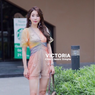 Victoria จั้มสูทปักมุกเก๋ๆ