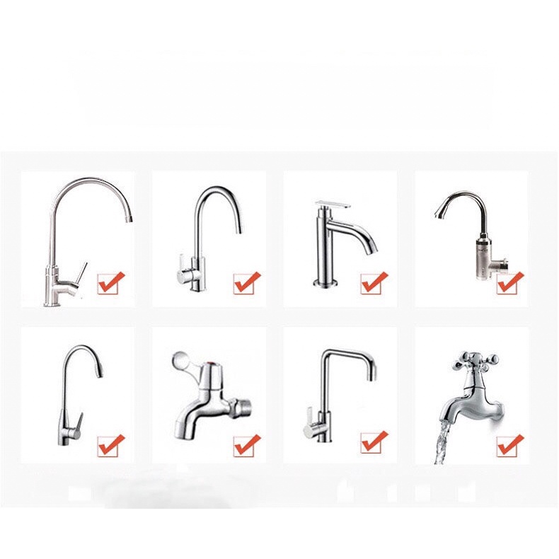 หัวก๊อกกรองน้ำ หัวต่อก๊อกน้ำ หัวต่อกันน้ำกระเด็น ก๊อกต่อหมุนได้ 360 องศา - รูปที่ 7