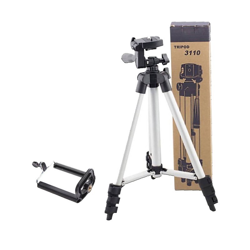 ขาตั้งกล้องมือถือ Tripod 3110 1 Meter Tripod Kamera & Handphone