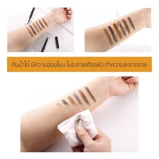 N121 ดินสอเขียนคิ้วLAMEILA Colour Geometry 2in1 แบบหมุน กันน้ำ กันเหงื่อ พร้อมแปรงปัดคิ้ว