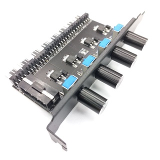 พัดลม pc ฮับควบคุมความเร็วพัดลมเคสคอมพิวเตอร์ 3pin/4pin stepless speed controller