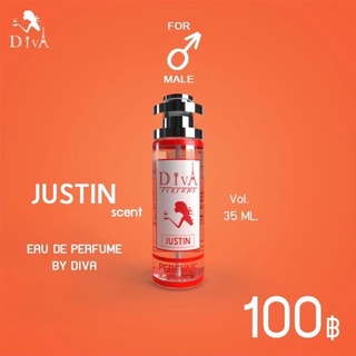 กลิ่น จัสติน ซัมวัน JUSTIN ‼️ติดทน 8-12 ชม. ‼️ขนาด 35ML.   ✅สินค้ามีปัญหาเคลมได้