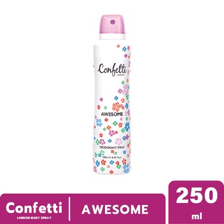 Confetti London Body Spray - Awesome 250ml / คอนเฟตติ ลอนดอน บอดี้ สเปรย์ - ออซั่ม 250มล.