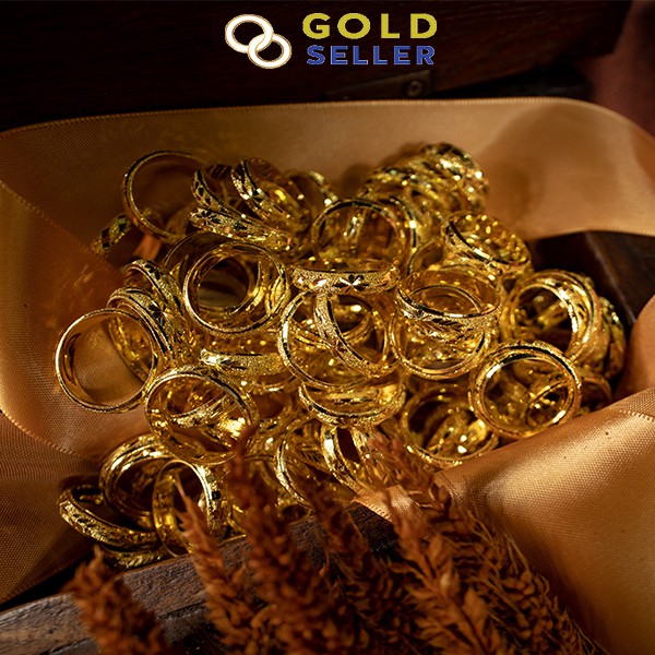 Goldseller แหวนทอง ลายแม็ก ครึ่งสลึง คละลาย ทองคำแท้ 96.5%