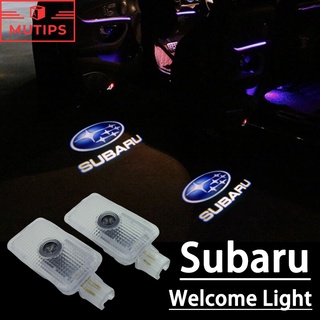 โคมไฟ LED โลโก้ Welcome Light อุปกรณ์เสริม สําหรับ Subaru FORESTER OUTBACK XV LEGACY IMPREZA TRIBECA BRZ