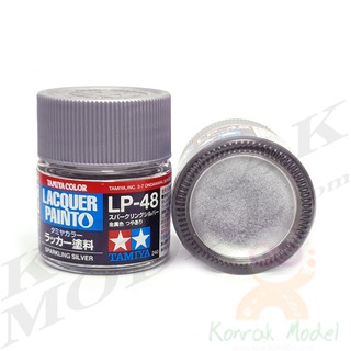 สีทามิย่าสูตรแล็คเกอร์ Tamiya Lacquer paint LP48 Sparkling silver 10ML