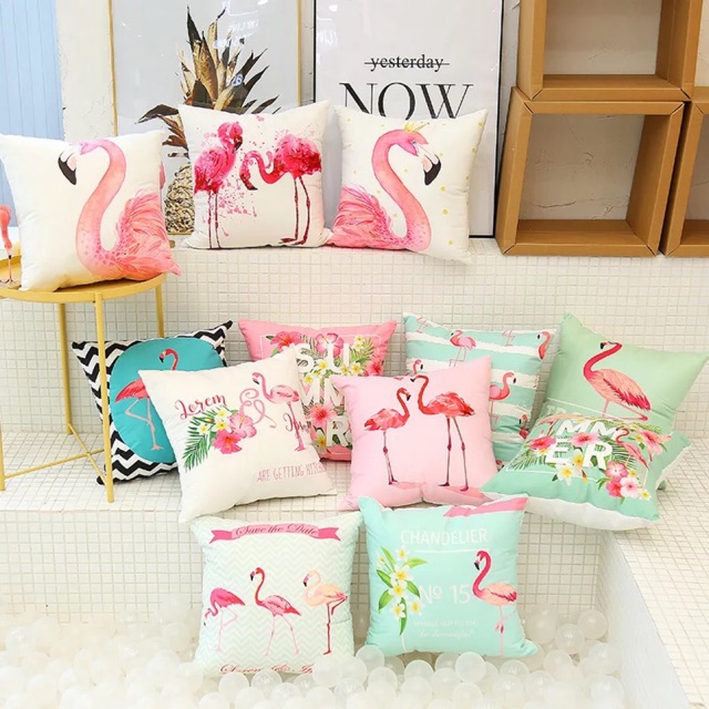 ShopAt.Two[PW-2279] ปลอกหมอน ปลอกหมอนโซฟา ปลอกหมอนตกแต่งโซฟา ทรงสี่เหลี่ยม ขนาด 45x45 cm.