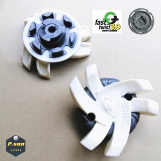 ปุ่มรองเท้ากอล์ฟ pack. SolfSpikes golf cleats Fast twist 3.0 tri lok &amp; slim lock insert system  ใส่ได้ 2 ระบบ (White)