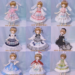 ใหม่ ชุดเดรสแม่บ้าน 1/6 Bjd JK 30 ซม. สําหรับตุ๊กตาโลลิต้า (ไม่มีตุ๊กตา)