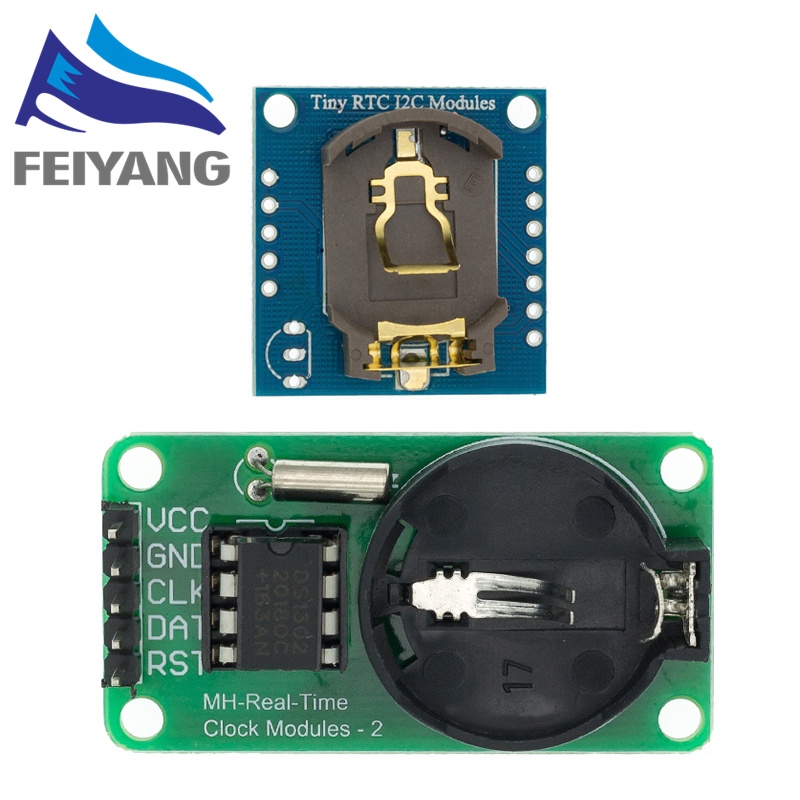 Ds1302 โมดูลนาฬิกาเวลาจริง CR2032 I2C RTC DS1307 AT24C32 โมดูลนาฬิกาเวลาจริงสําหรับ AVR ARM PIC ไม่มีแบตเตอรี่