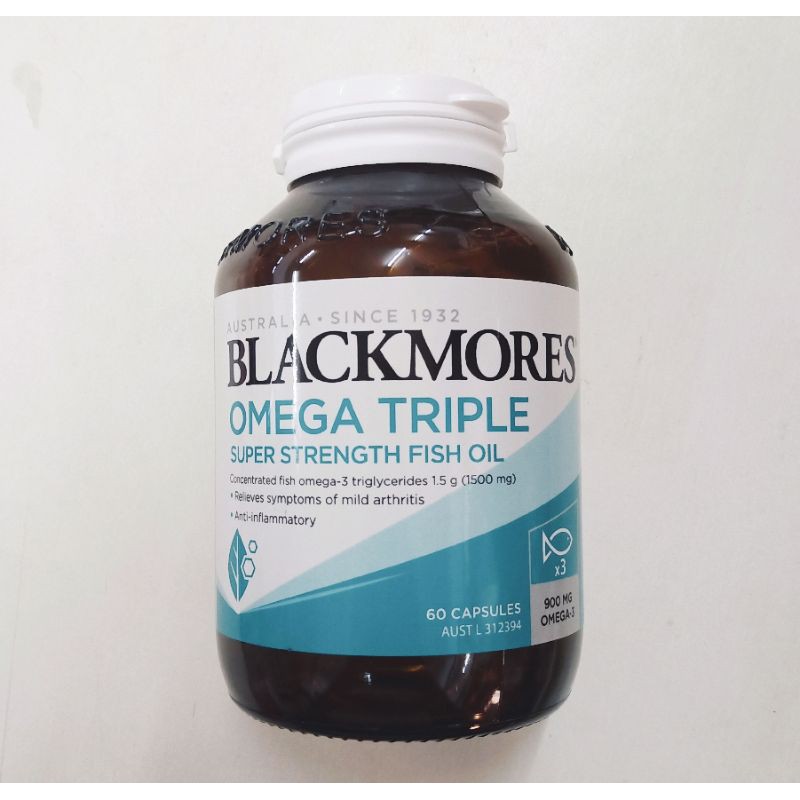 Blackmores Omega Triple 60, 150 Capsules Fish Oil แบล็คมอร์ โอเมก้า