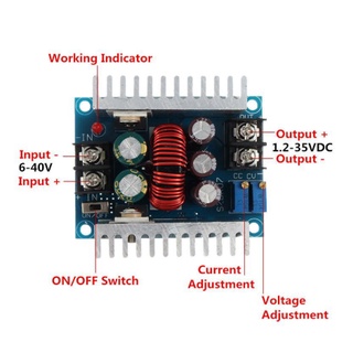 DC 20A300W โมดูล step-down ที่ปรับได้แรงดันคงที่และกระแสคงที่รถยนต์แหล่งจ่ายไฟโมดูลชาร์จไดรฟ์ LED กำลังสูง