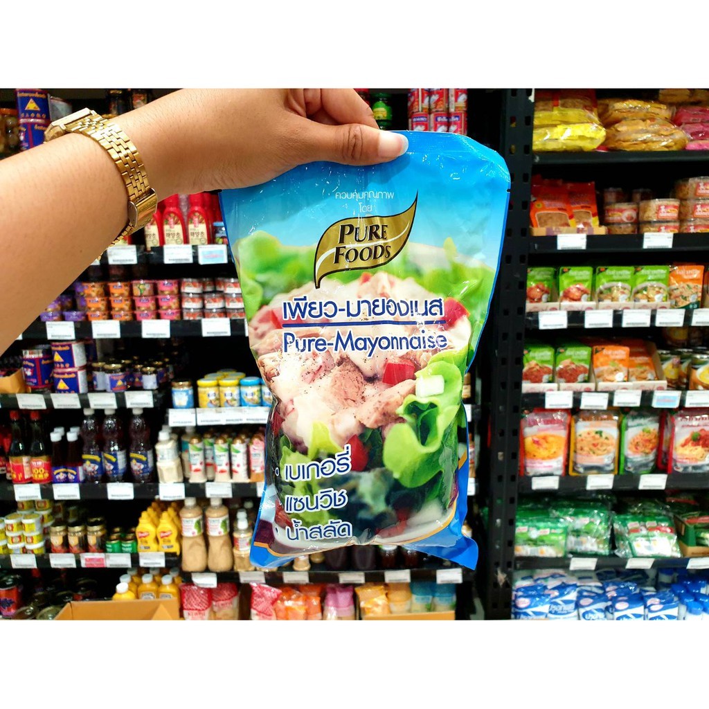 Pure Foods เพียวฟู้ดส์ มายองเนส 850 กรัม (1144) เบเกอรี่ น้ำสลัด แซนวิช