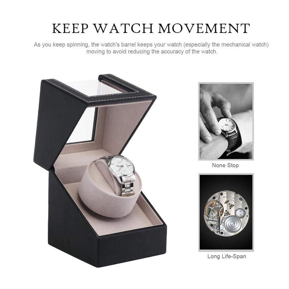 New Alitech 🎁ของแท้ ส่งจากไทย🎁 watch winder 1 เรือน กล่องนาฬิกา กล่องหมุนนาฬิกา กล่องหมุนนาฬิกาอัตโนมัติ[watch1+0]