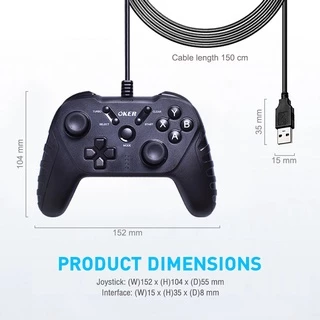 🚀ส่งเร็ว🚀 OKER U-308 GAMEPAD CONTROLLER จอยสติ๊ก OKER Joy Stick Analog จอยเกมส์ For PC & Xbox360 Xinput GAMING
