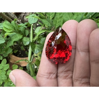 Cz Orange Diamond Size 2 inch 20x30mm Pear shape 85 carats