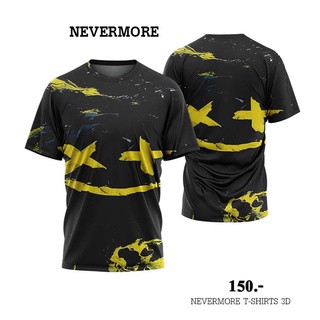 NEVERMORE T-SHIRT 3D  ใส่ได้ทั้งชายและหญิง