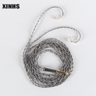 XINHS 4 Core Graphene Single Crystal Copper Silver-plated Wire Upgrade Headphone Cable Earphone Wrie HIFI Cable