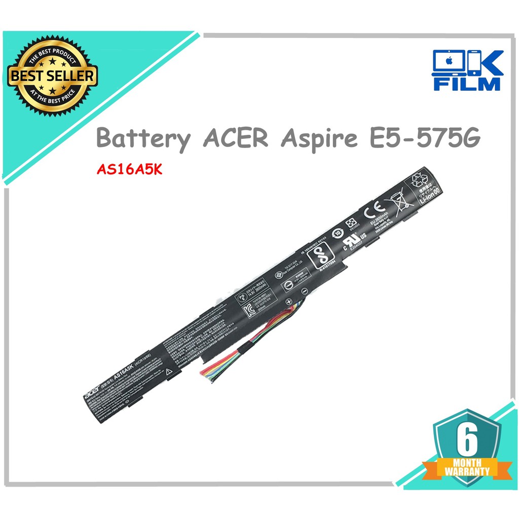 BATTERY ACER แบตเตอรี่แท้ Acer Aspire E15 E5-475G E5-523G E5-553G E5-575G E5-774G E5-575 E5-575 E5-5