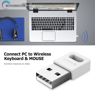 myhome orico bta - 409 อะแดปเตอร์เมาส์ไร้สายบลูทูธ 4 . 0 dongle usb