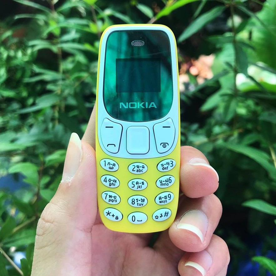 NOKIA โทรศัพท์มือถือ (สีเหลือง) ใช้งานได้ 2  ซิม โทรศัพท์ปุ่มกด รุ่นใหม่2020 โทรศัพท์จิ๋ว มือถือจิ๋ว โนเกียจิ๋ว