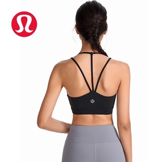 Lululemon สปอร์ตบรา ดูดซับความชื้น ระบายอากาศ รวบรวมชุดชั้นใน กันกระแทก