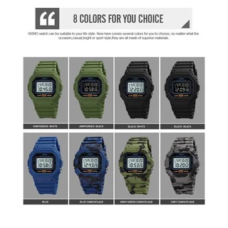 Skmei นาฬิกาข้อมือดิจิตอลกันน้ํา 12 / 24 ชั่วโมง Led Chronograph