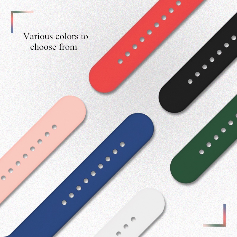 สายซิลิโคนสำหรับนาฬิกา Oppo 41mm 46mm สีสันสายกีฬา