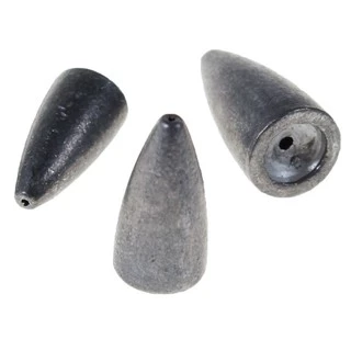 ตะกั่ว เท็กซัส ตะกั่วหลุม ตะกั่ว เดินหนอนยาง ปลายาง Sinker Bullet