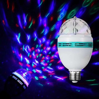 ﻿ไฟดิสโก้ ไฟปาร์ตี้ ไฟหมุนดิสโก้สลับสี LED Mini Party Light E27