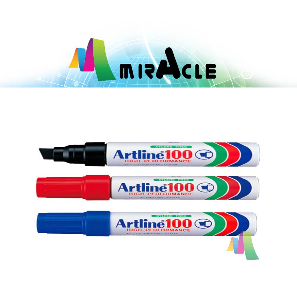 ปากกามาร์กเกอร์ถาวร Artline 100