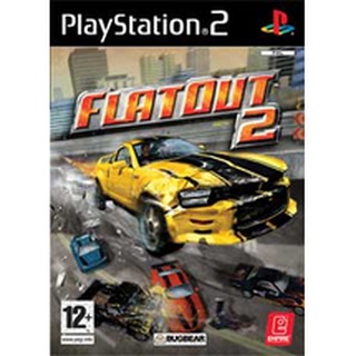 FlatOut 2 PS2 แผ่นเกมส์ps2 เกมเพล2 แผ่นplay2