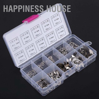 แหวนสแตนเลส E-Ring Assortment M1.5-M10 สําหรับบ้าน 200 ชิ้น