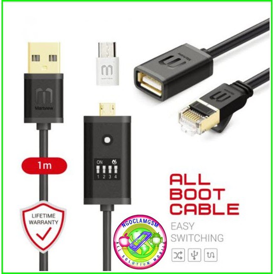 Martview All Boot Cable (EASY to CONVERTER) + Martview Micro USB to Type-C Adapter