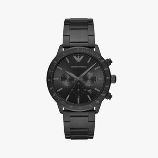 Emporio Armani นาฬิกาข้อมือผู้ชาย Mario Chronograph Black Dial Black รุ่น AR11242