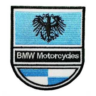 BMW MOTORCYCLES 03 ป้ายติดเสื้อแจ็คเก็ต อาร์ม ป้าย ตัวรีดติดเสื้อ อาร์มรีด อาร์มปัก Badge Patches