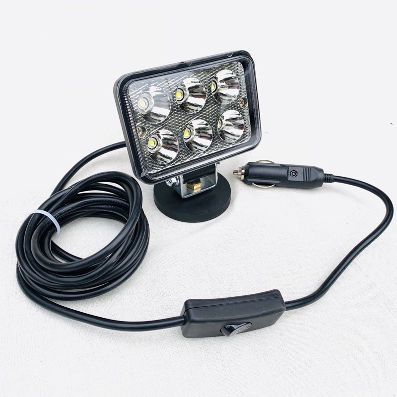 Strong light 30w/60w Spot beam Car headlight Portable Magnet holder Led work light with Magnetic Mounts &amp; Cigarette