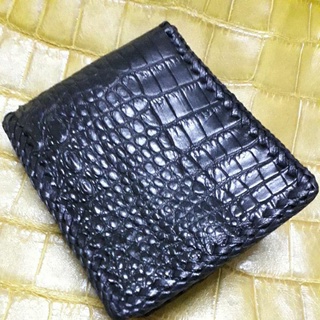 crocodile wallet กระเป๋าสตางค์  Crocodile Wallet side belly lacingพร้อมใบครอบครองผลิตภัณฑ์จระเข้ตามcites