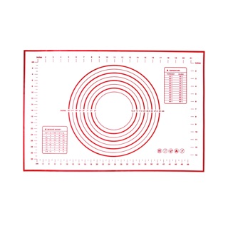 แผ่นรองนวดแป้ง แผ่นซิลิโคนนวดแป้ง 60*40 แผ่นรองนวดขนมปังใหญ่
